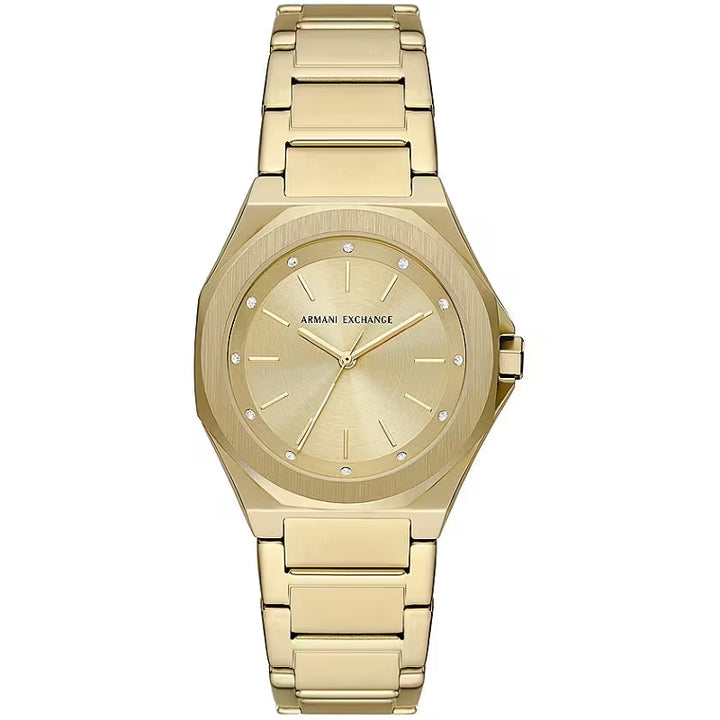 Armani Exchange Gold-Tone Analog Watch