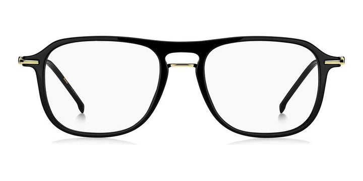 Refined Black and Gold Acetate Eyeglasses