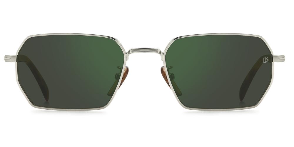 Silver Frame Sunglasses with Brown Tortoiseshell Temples