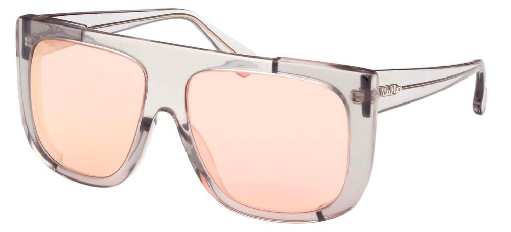Ethereal Oversized Square Sunglasses in Translucent Grey