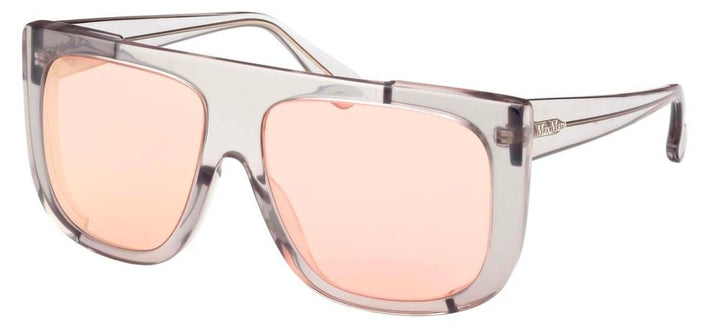 Ethereal Oversized Square Sunglasses in Translucent Grey