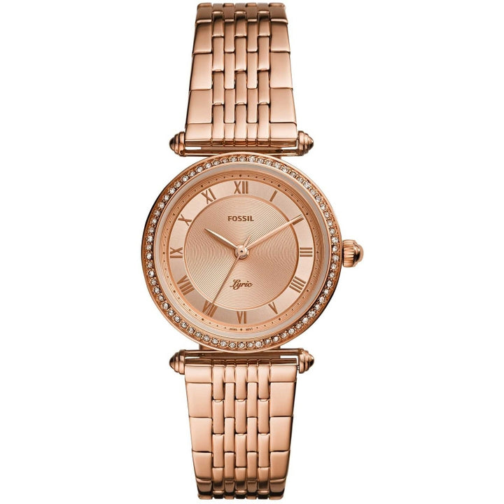 Lyric Rose Gold Crystal-Accented Timepiece