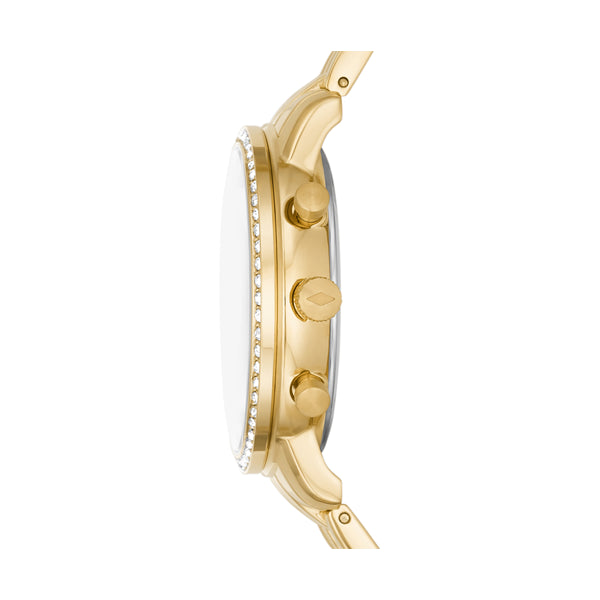 Fossil Gold Chronograph Metal Bracelet Watch