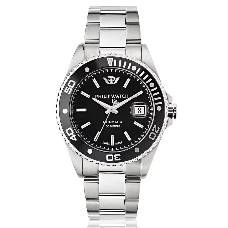 Philip Watch Silver Automatic Diver's Timepiece