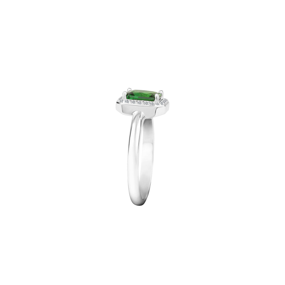 Morellato Silver Ring with Green Gemstone