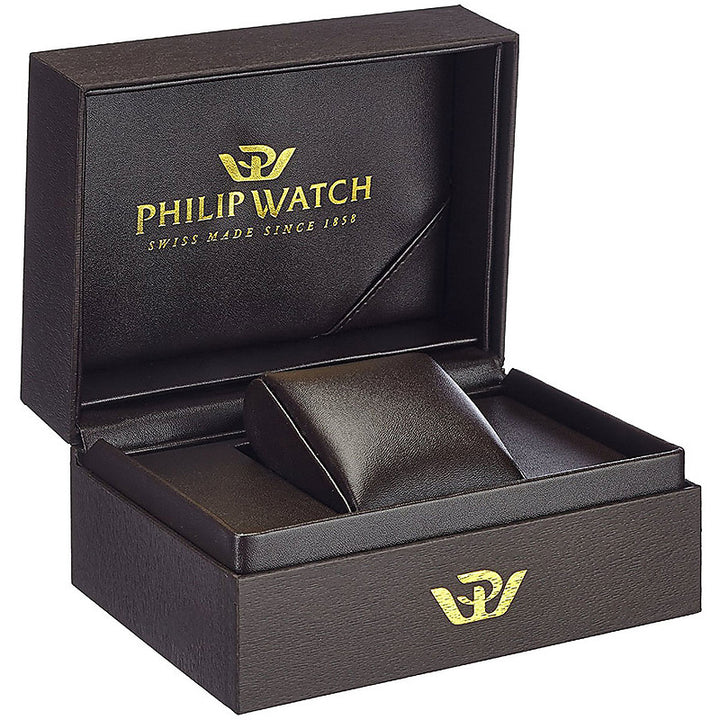 Philip Watch Stainless Steel Day-Date Timepiece