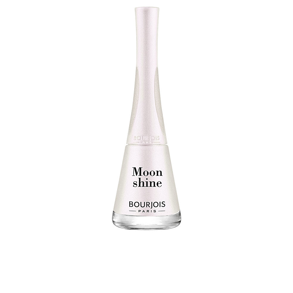 9 ml moon-shine grey nail polish bottle with fan-shaped brush, glossy finish