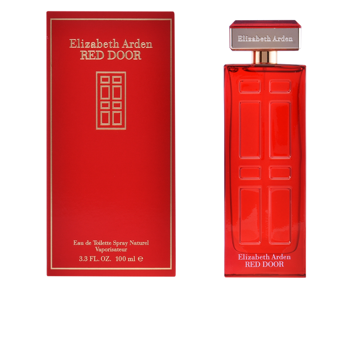 100 ml red-capped glass bottle of Red Door floral eau de toilette for Women