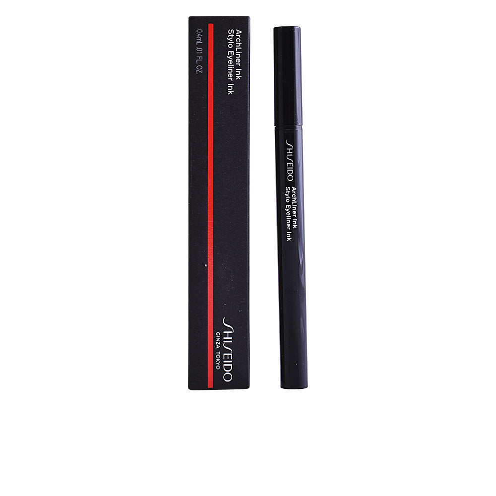 Black liquid eyeliner pen with ultra‑fine curved tip, 0.4 ml, Precision ink