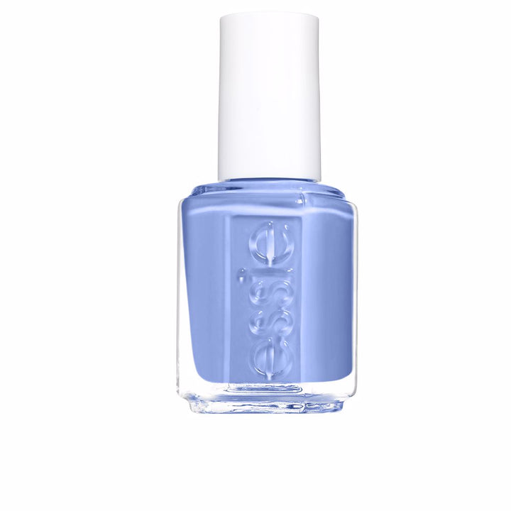 Small 13.5 ml coral cream nail polish bottle with applicator brush visible