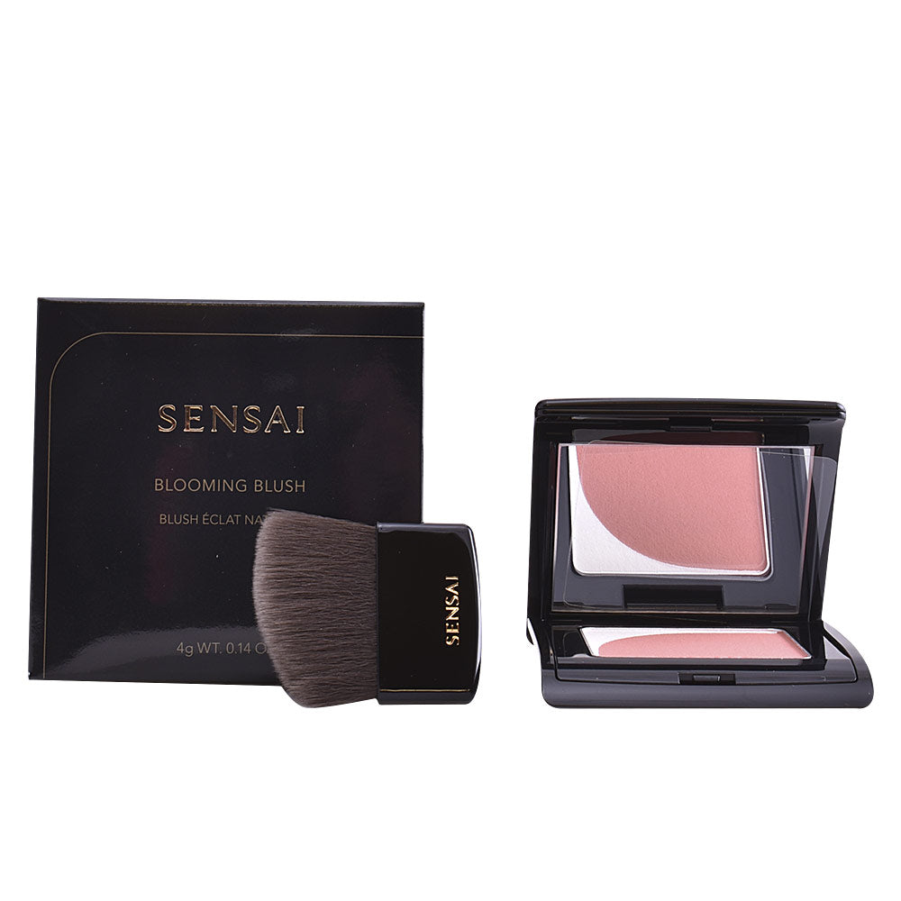 Compact dual‑tone coral powder blush, 4 g, two silk-like shades with white pearl
