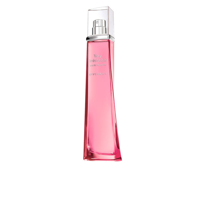 Clear tall perfume bottle for women; citrus floral eau de toilette