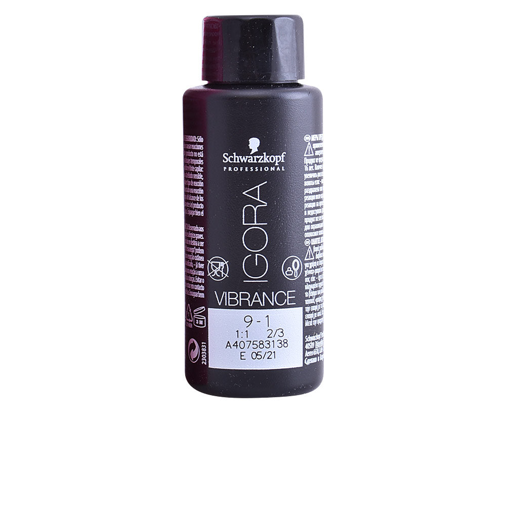 60 ml tube of semi-permanent light blonde 9-1 hair colour, liquid-to-cream formula