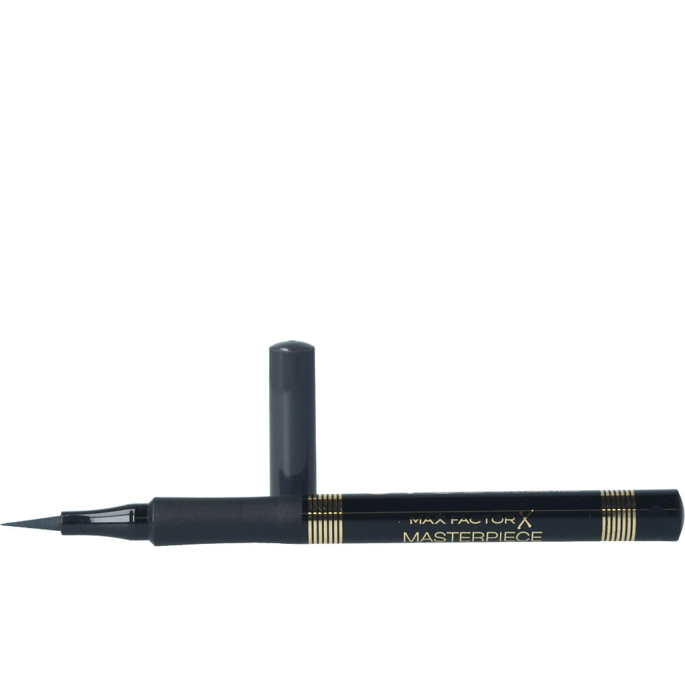 Slim charcoal liquid eyeliner pen with remo-shaped tip, 1 ml, Unisex