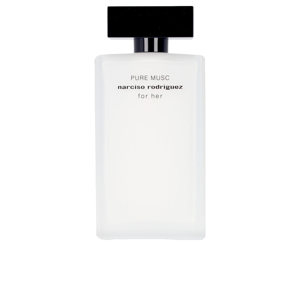 White lacquered 30 ml perfume bottle; minimalist label and rounded silhouette