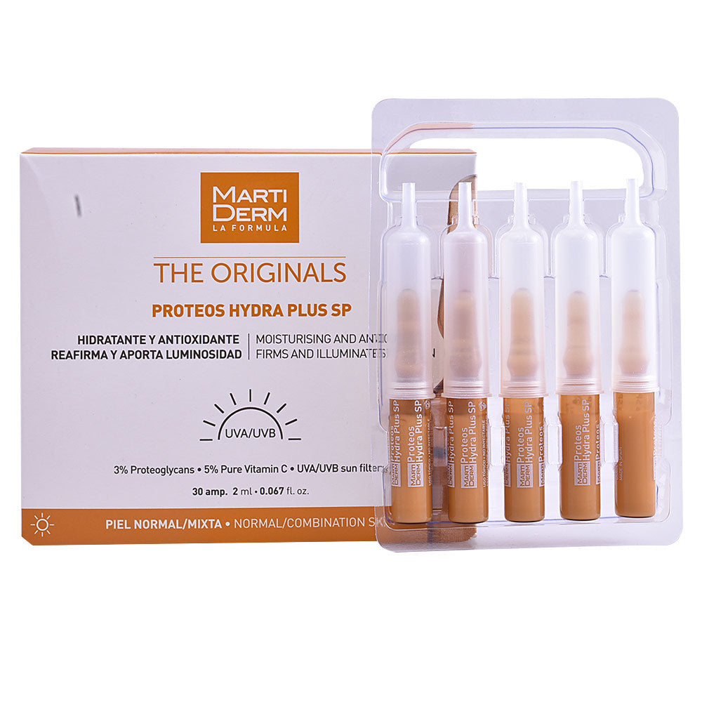 Single 2 ml glass ampoule, clear serum, labelled proteoglycan and vitamin C