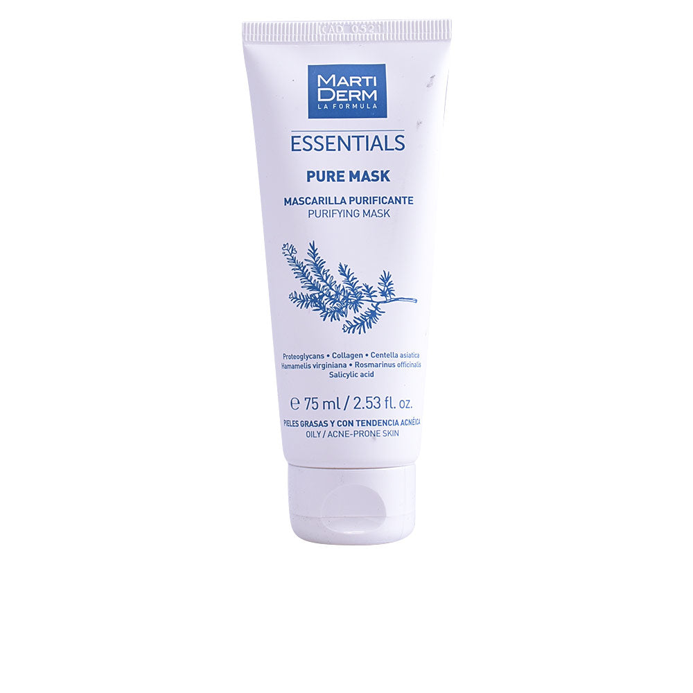75 ml purifying clay mask jar; balancing weekly facial treatment