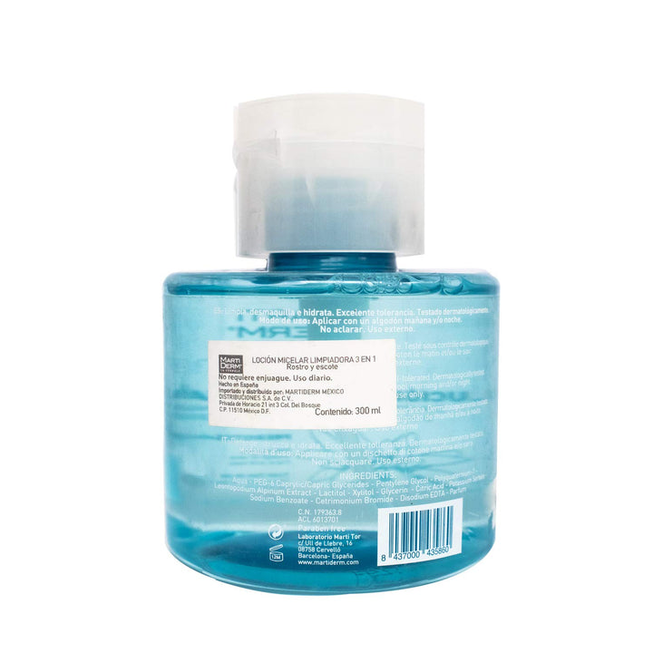 Clear 300 ml micellar cleansing solution bottle for Unisex, gentle daily use