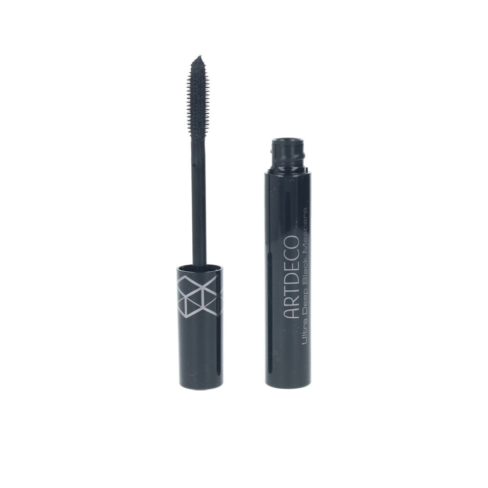 Slim tube of black mascara with precision bristle wand, 8 ml, Unisex