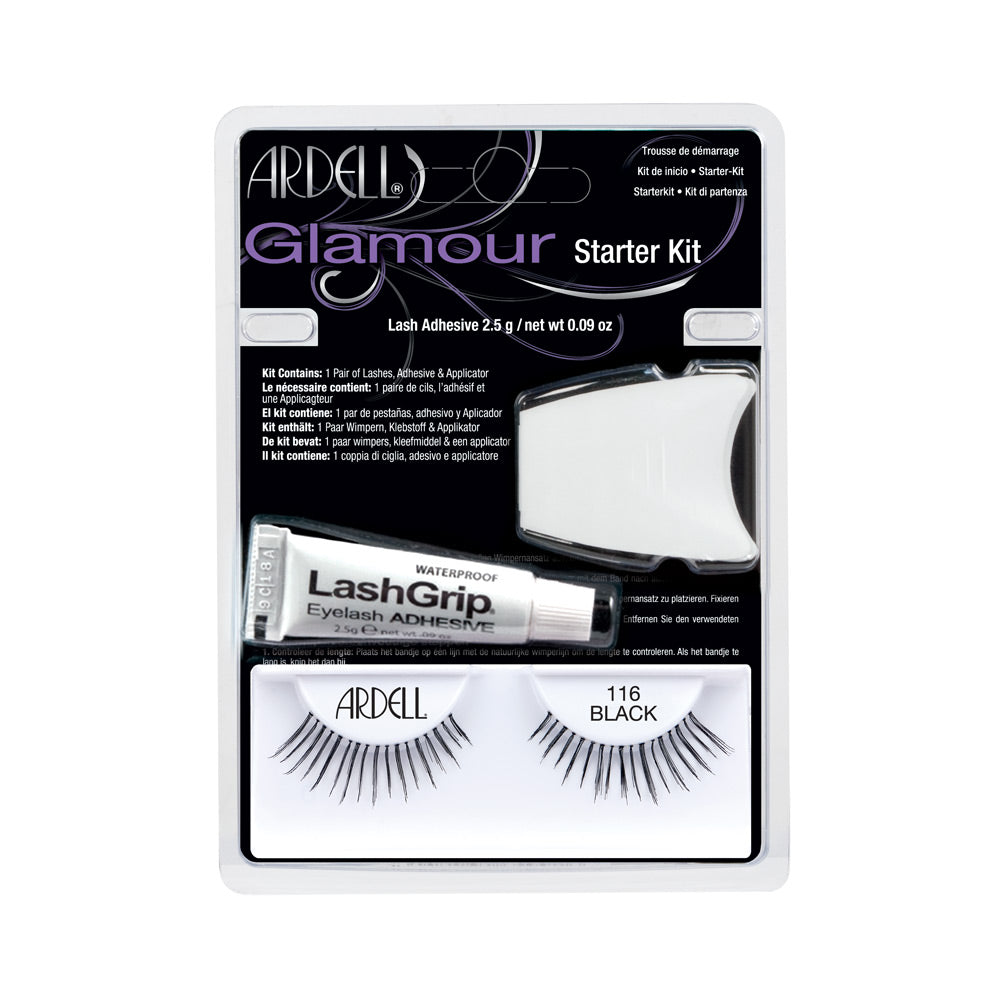 Ardell false lashes in varied styles displayed on minimalist backing