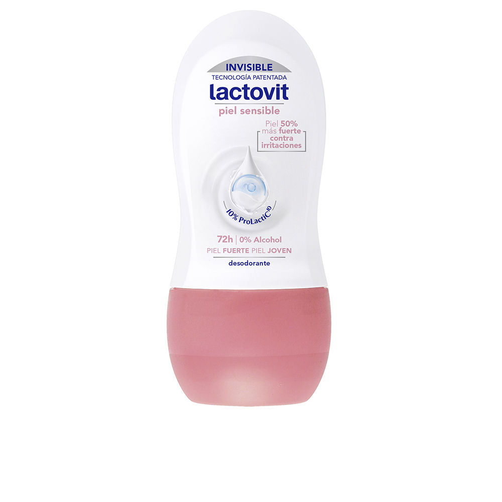 50 ml roll-on deodorant bottle, milk-infused formula, Unisex sensitive skin