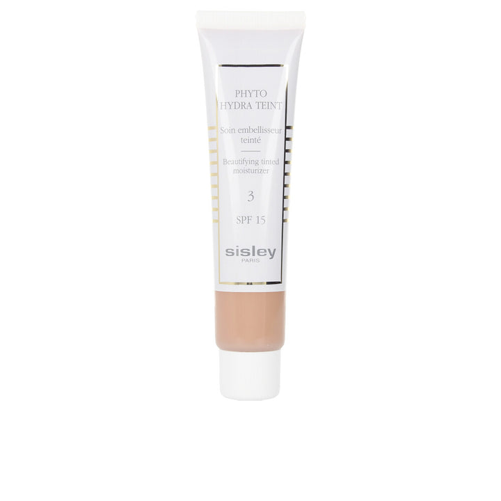 40 ml bottle of hydrating tinted moisturiser in shade 3‑golden with SPF 15