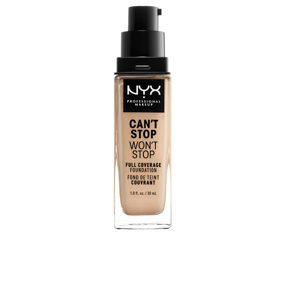 30 ml bottle of warm vanilla full‑coverage matte foundation, Unisex shade