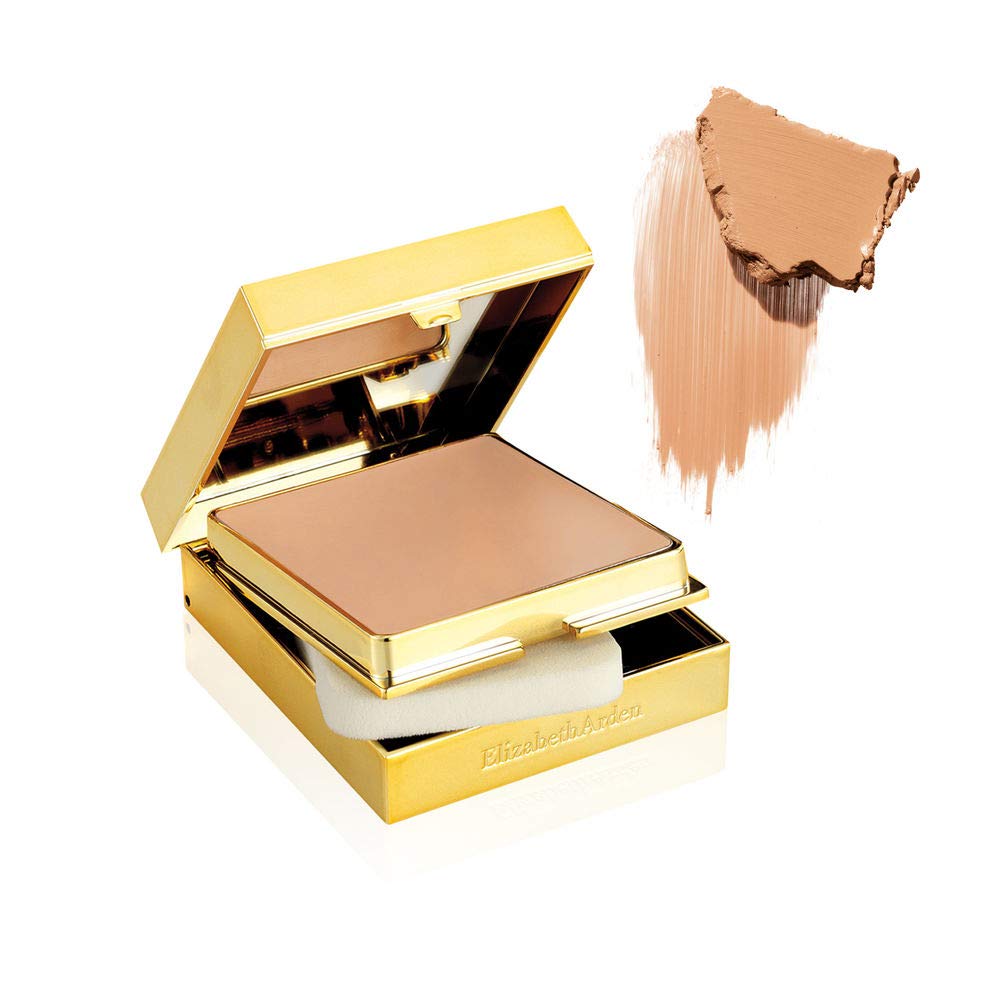 Cream compact foundation in shade 02 Gentle Beige with mirror and sponge, 23 g
