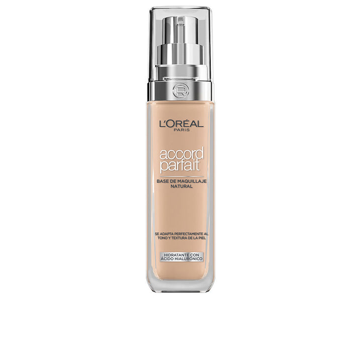 30 ml liquid foundation bottle, rose sand shade, pump dispenser