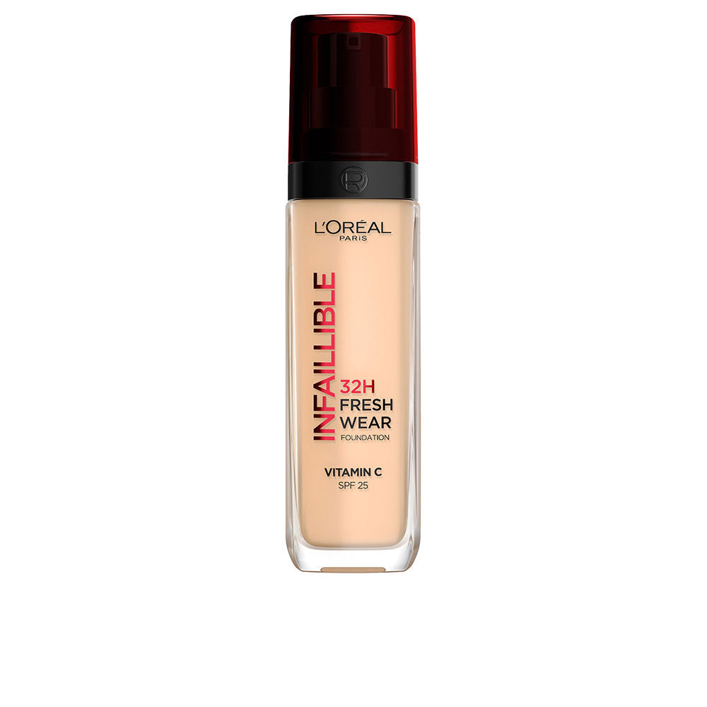 30 ml pump bottle of long‑wear liquid foundation, shade 100 Linen