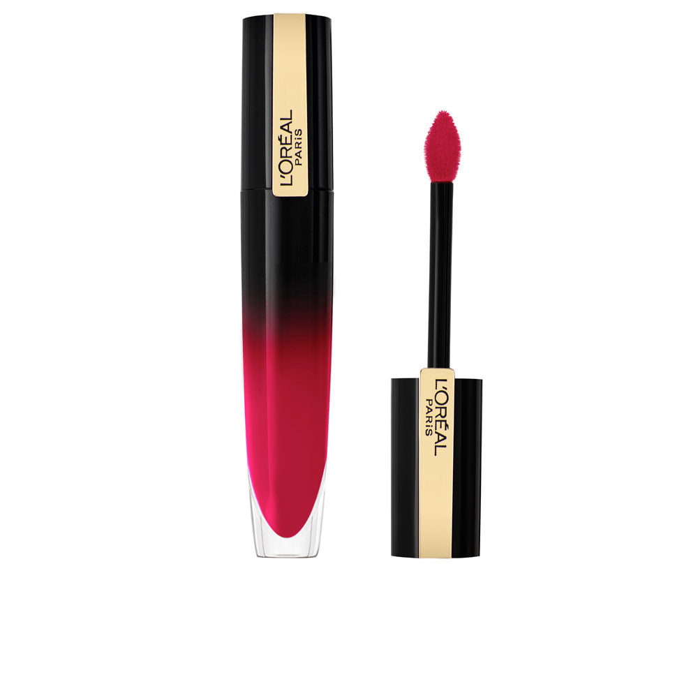 Sleek tube of glossy liquid lip colour, shade 308 Be Demanding, 6.4 ml