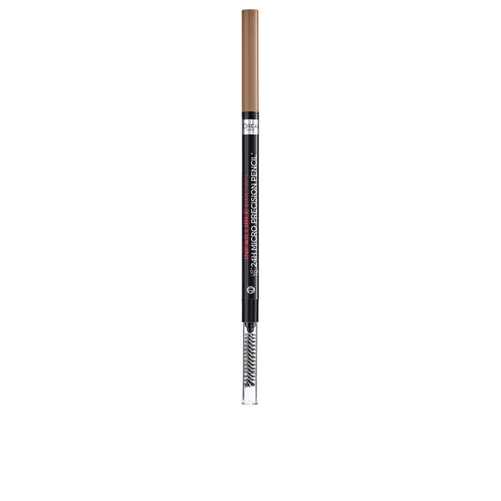 Slim creamy eyebrow pencil with extra-fine oval tip in blonde shade, 1 g