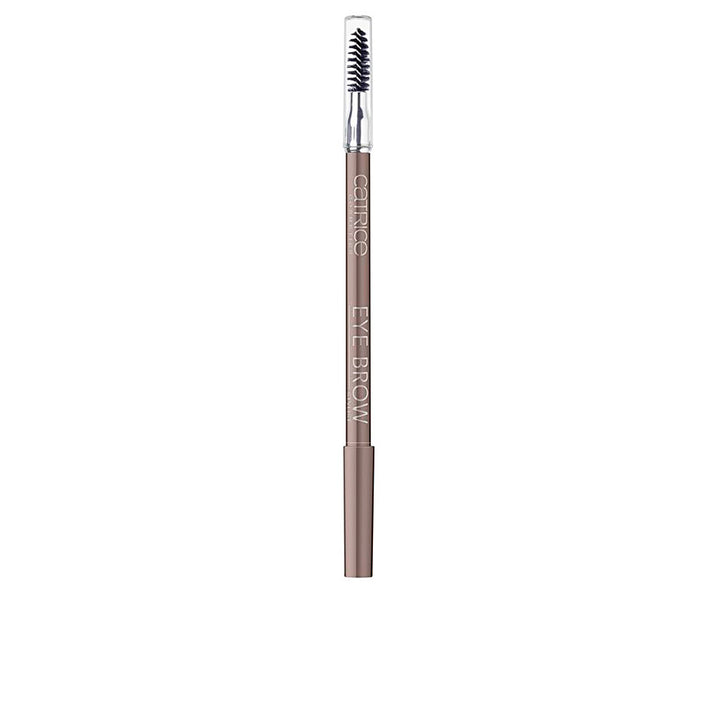 Warm brown cream eyebrow pencil with integrated spoolie, 1.4 g packaging