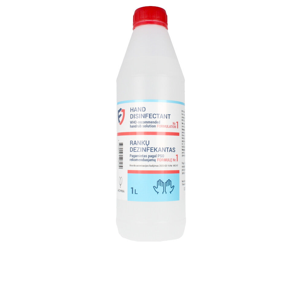 Clear alcohol-based gel hand disinfectant in a portable bottle, fast-absorbing formula.