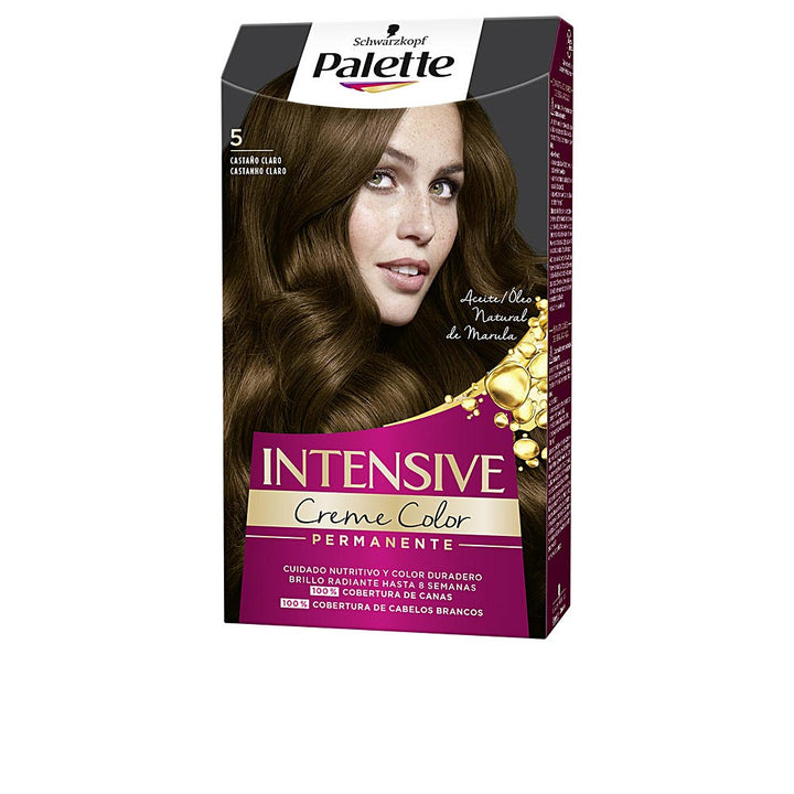 Tube of marula-infused permanent hair colour, shade 5 Light Brown, single unit