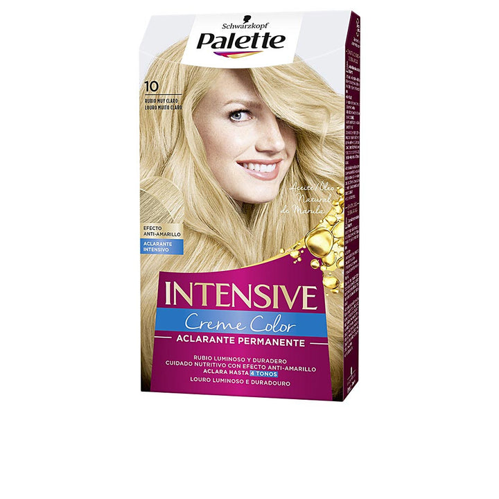 Tube of blonde cream hair colour with marula oil, one unit, light blonde shade