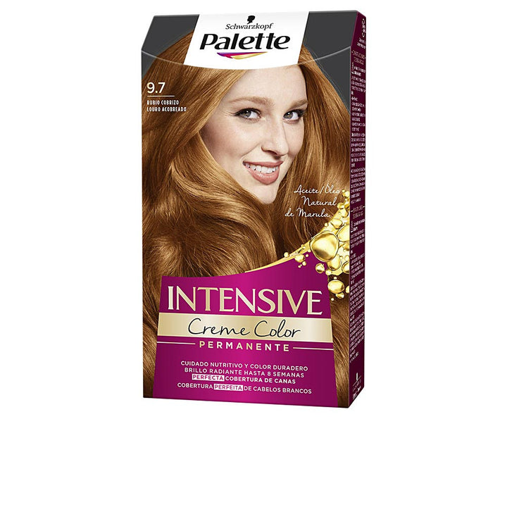 Tube and developer for copper-blonde permanent hair colour, 1 unit