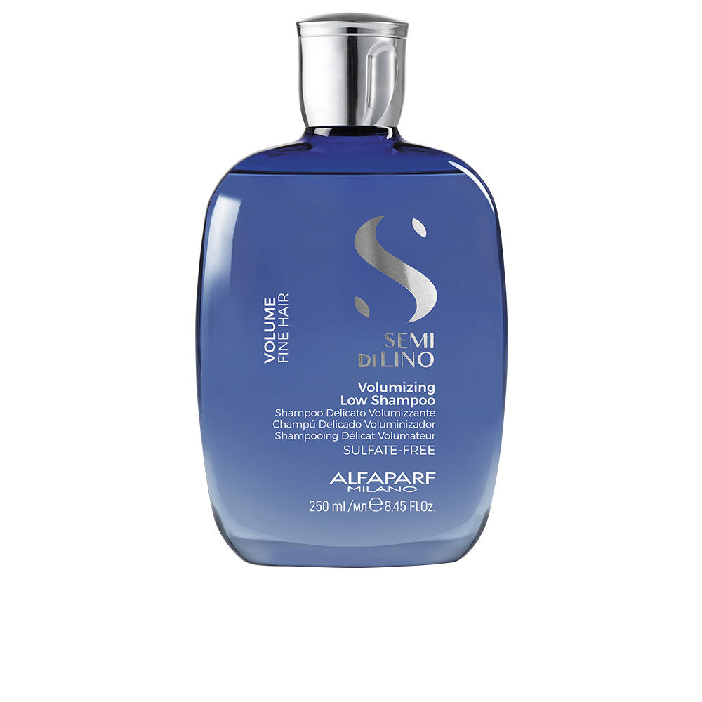 250 ml bottle of Semi Di Lino volume-boosting shampoo, lightweight formula