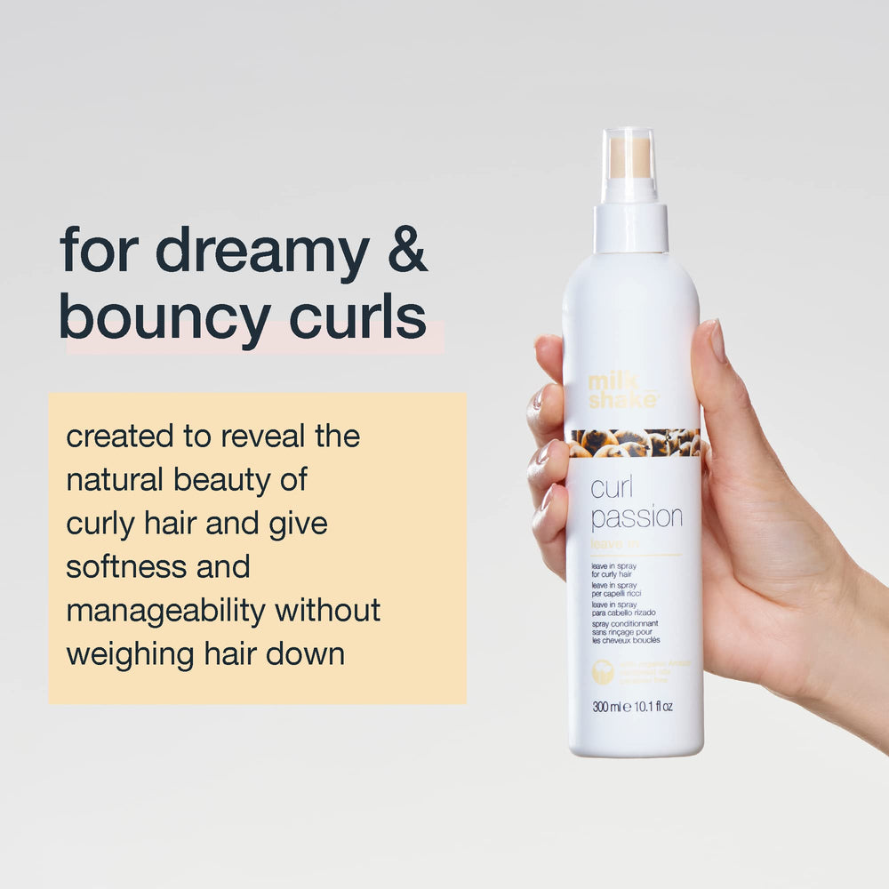 300 ml leave-in spray bottle for defining natural curls, lightweight formula
