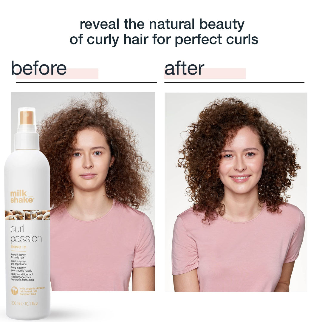300 ml leave-in spray bottle for defining natural curls, lightweight formula