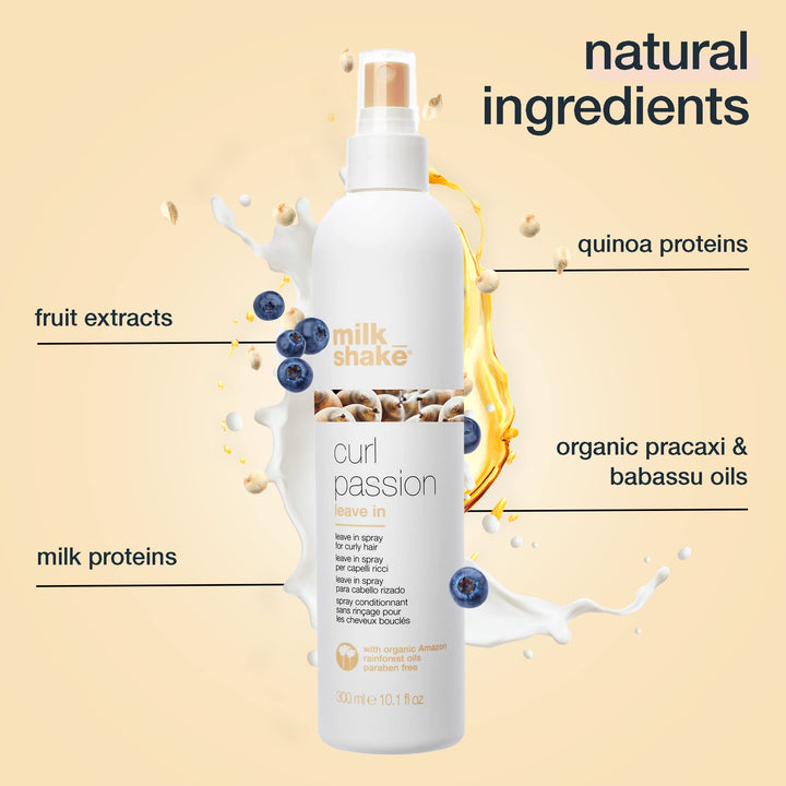 300 ml leave-in spray bottle for defining natural curls, lightweight formula