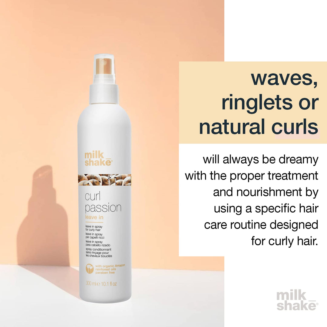 300 ml leave-in spray bottle for defining natural curls, lightweight formula