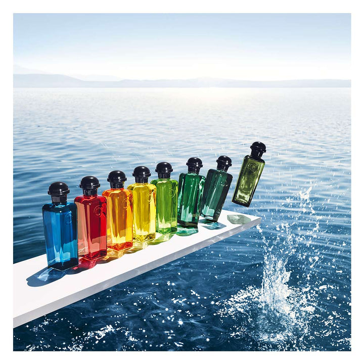 50 ml deep-green lantern bottle of citrus-mint Eau de Cologne, Unisex