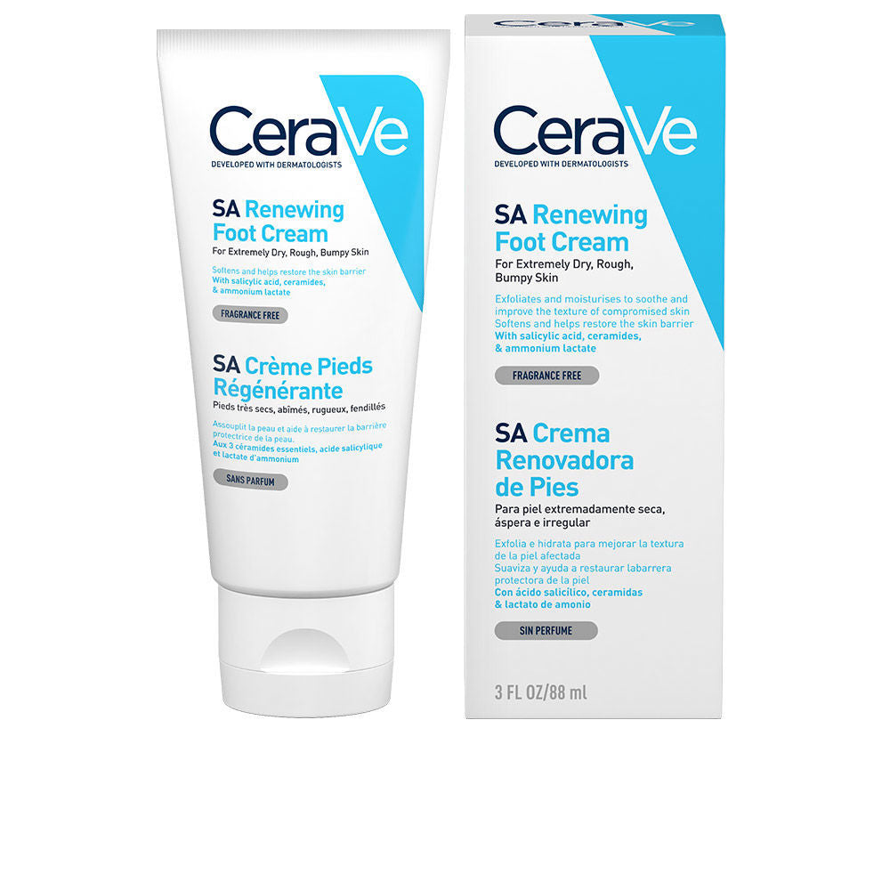 Tube of salicylic acid foot cream, 88 ml, fragrance‑free, Unisex
