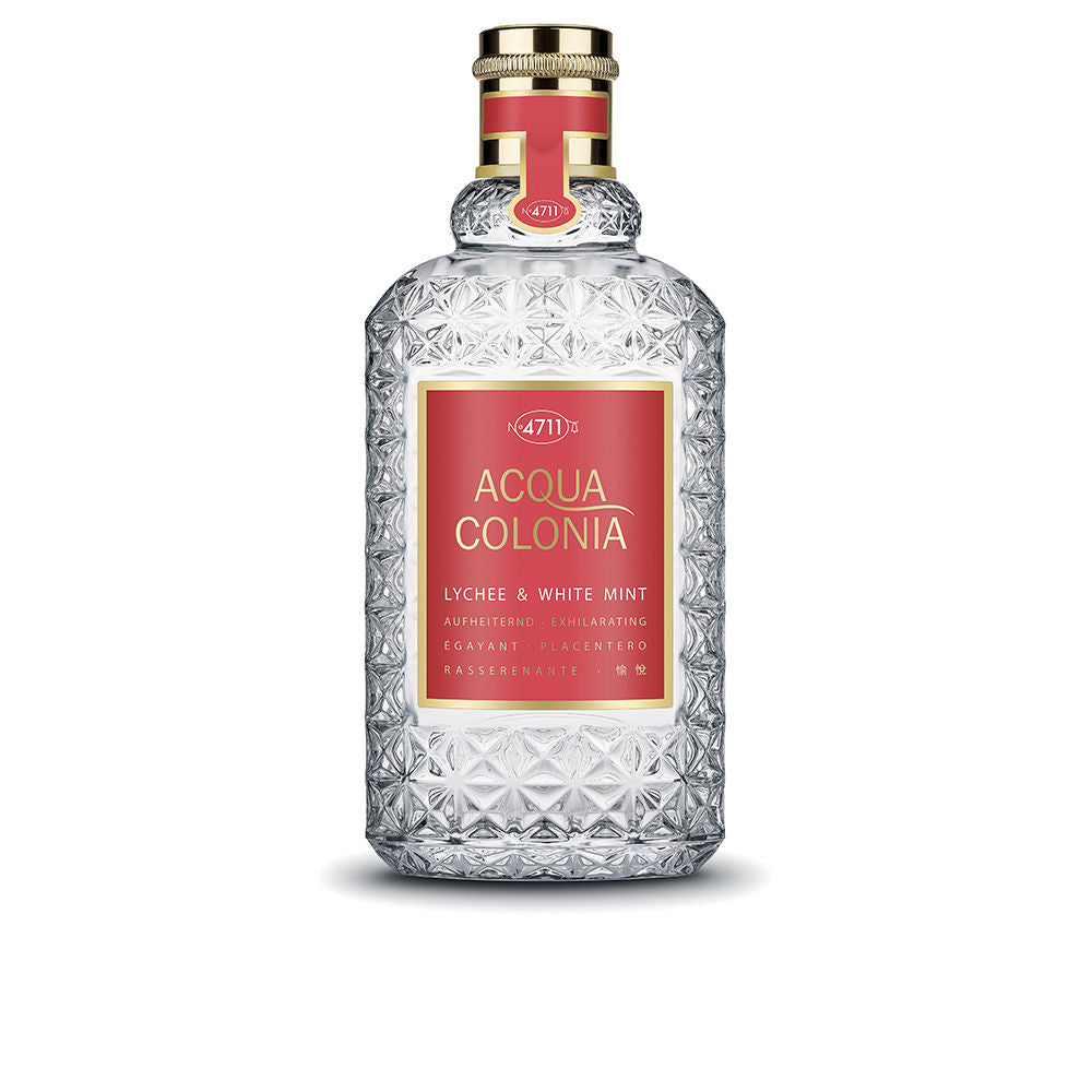 50 ml clear glass bottle of Lychee and White Mint cologne, Unisex