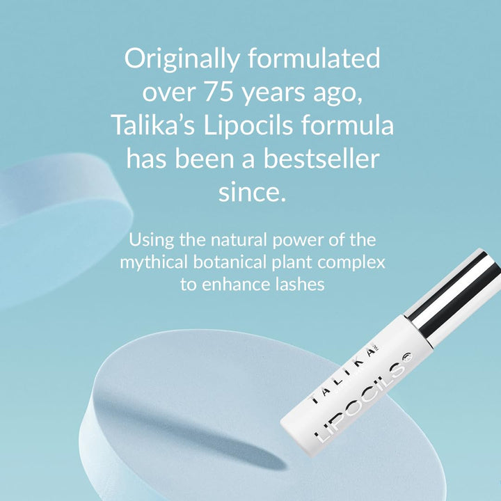 10 ml slim vial of plant-based lash growth serum with applicator