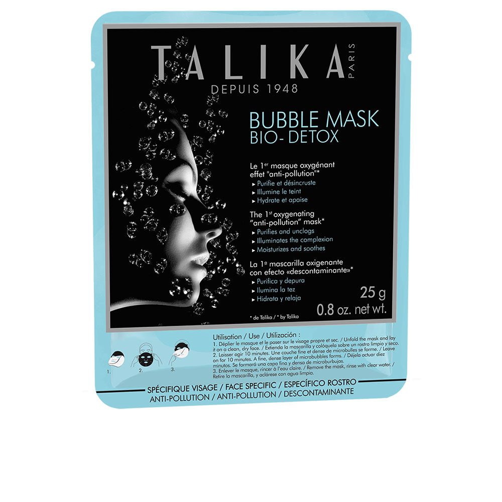 Small jar of bubbling oxygenating face mask with white foam texture