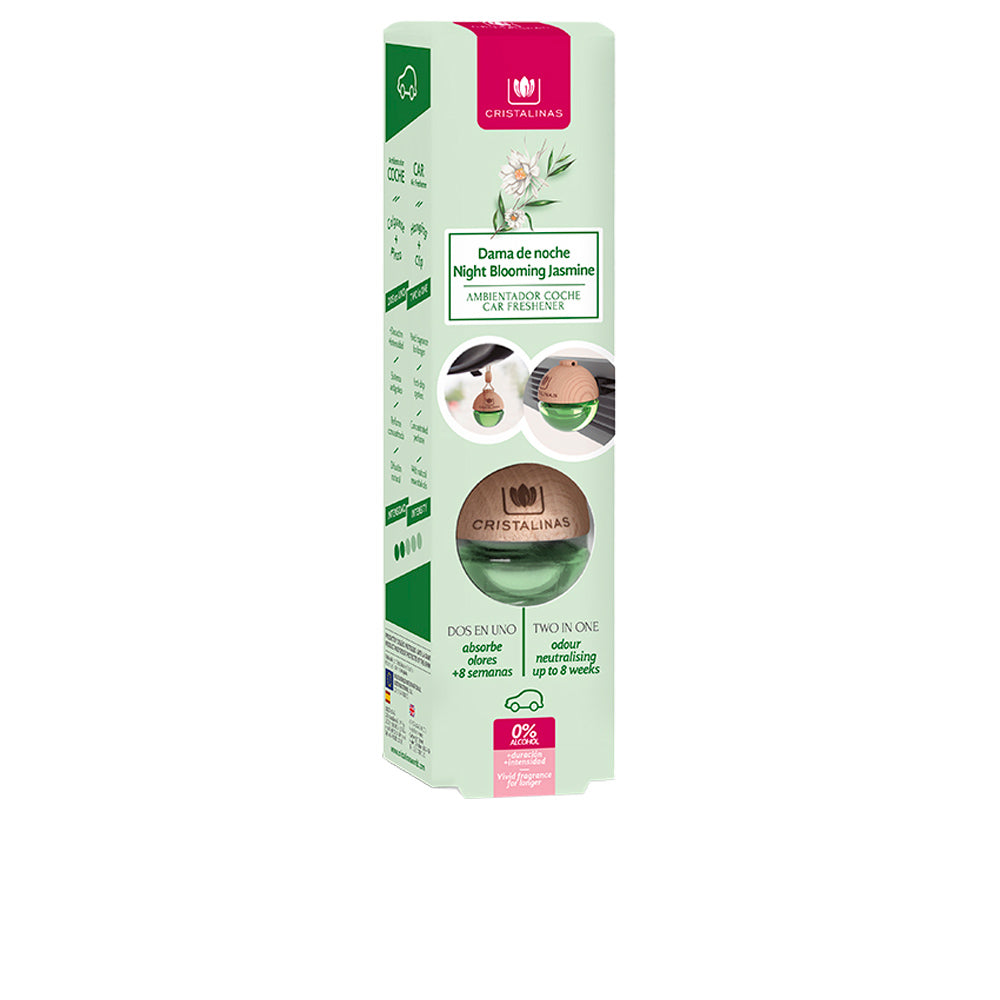 Small 6 ml alcohol‑free car diffuser in night‑bloom fragrance, compact design