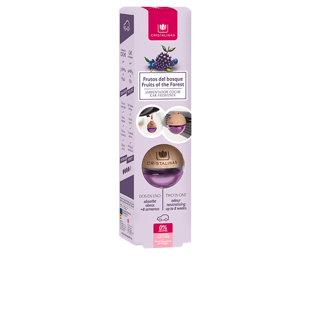 6 ml alcohol‑free forest berries car air freshener, clip or hang diffuser