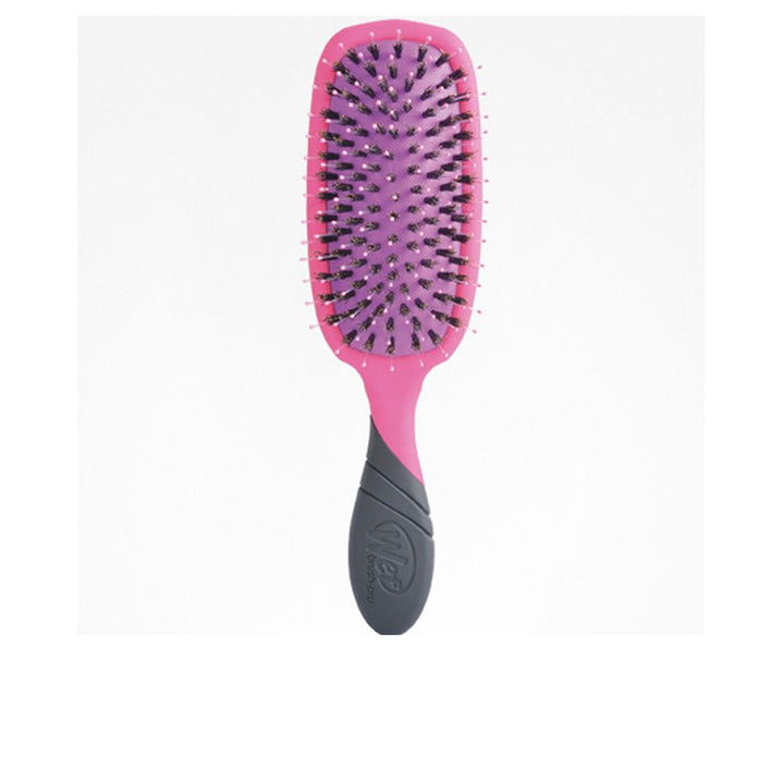 Pink Professional Pro Shine Enhancer hair brush with mixed bristles, Unisex